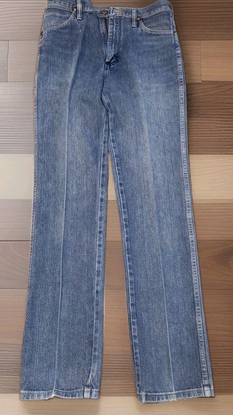 Lot of 3 Vintage Wrangler 936 Cowboy Cut Slim Fit Jeans 31x34 Blue Denim Bundle - Picture 3 of 16